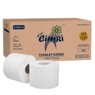 Rulopak Mini Cimri Tuvalet Kağıdı 12 Rulo