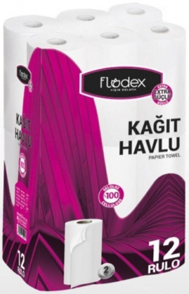 Flodex Extra Güçlü Kağıt Havlu 12 Rulo