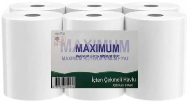 Maximum İçten Çekmeli Kağıt Havlu 6 Rulo