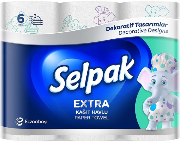 Selpak Extra Kağıt Havlu 6 Rulo