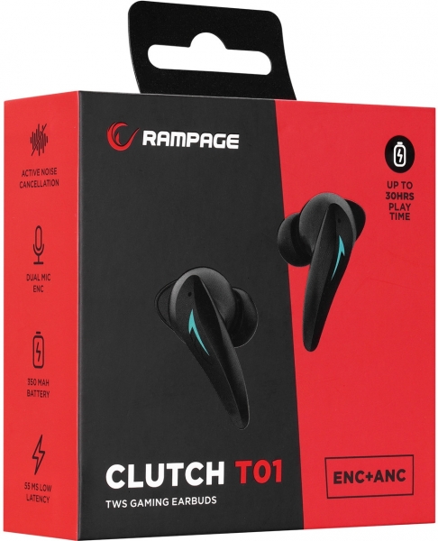 Rampage Clutch T01 Tam Kablosuz Kulaklık
