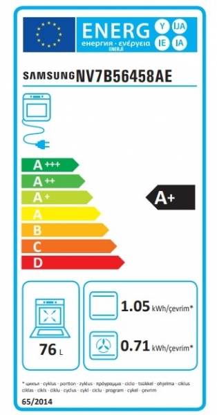 Samsung NV7B56458AE/TR Ankastre Fırın