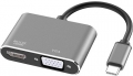 Alfais 4728 USB 3.1 Type-C to HDMI VGA resim