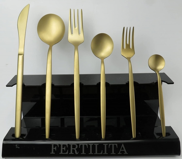 Fertilita Palermo Titanyum Mat 89 Parça Çatal Kaşık Bıçak Takımı