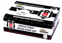 Tirebolu 42 Beşiktaş Lisanslı Taraftar Demlik Poşet Çay 48 Adet resim