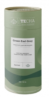 Te Cha Green Earl Grey Bergamotlu Yeşil Çay 50 gr