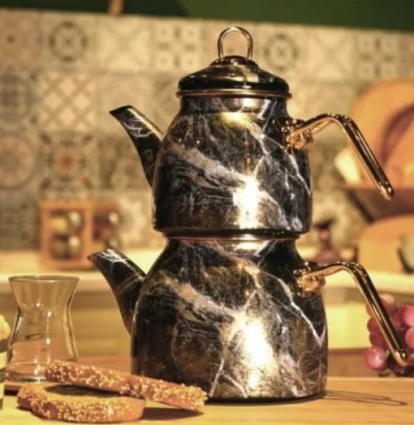 Bambum Kanuni Mermer Desenli Gri