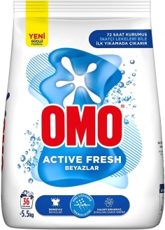 Omo Active Fresh Toz Çamaşır Deterjanı 5.5 kg