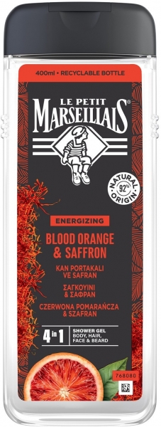 Le Petit Marseillais For Men Kan Portakalı ve Safran 400 ml Şampuan