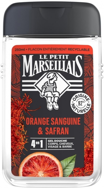 Le Petit Marseillais For Men Kan Portakalı ve Safran 250 ml Şampuan