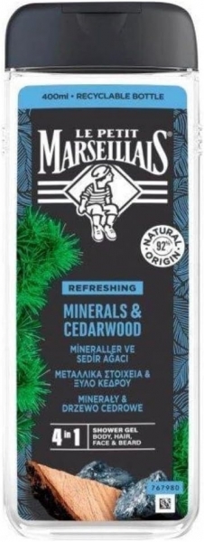 Le Petit Marseillais For Men Mineral ve Sedir Ağacı 400 ml Şampuan