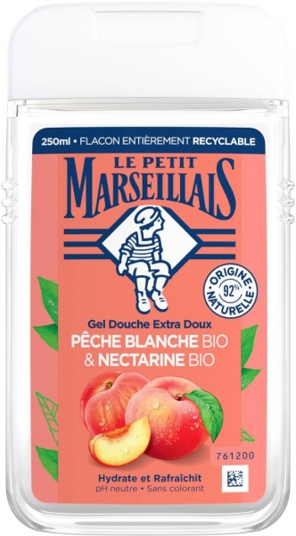 Le Petit Marseillais Beyaz Şeftali ve Nektarin 250 ml Duş Jeli