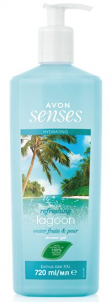 Avon Senses Refresing Lagoon Su Meyveleri ve Armut Kokulu 720 ml Duş Jeli