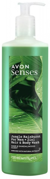 Avon Senses Jungle Rainburst 2'si 1 Arada 720 ml Şampuan
