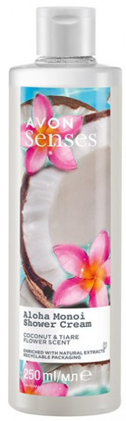 Avon Senses Aloha Monoi Kremsi 250 ml Duş Jeli