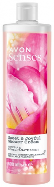 Avon Senses Sweet & Joyful Kremsi 500 ml Duş Jeli