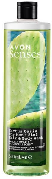 Avon Senses Cactus Oasis 2'si 1 Arada 500 ml Şampuan