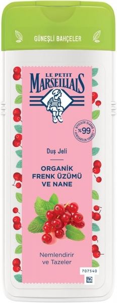 Le Petit Marseillais Organik Frenk Üzümü ve Nane 400 ml Duş Jeli