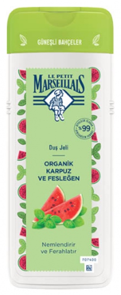 Le Petit Marseillais Organik Karpuz ve Fesleğen 400 ml Duş Jeli