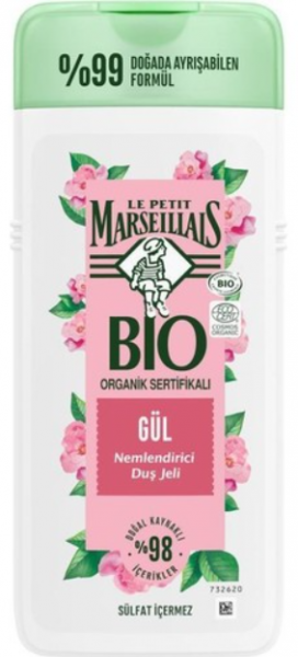 Le Petit Marseillais Bio Organik Sertifikalı Gül 400 ml Duş Jeli