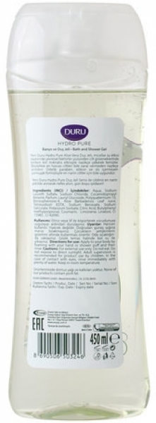 Duru Hydro Pure Aloe Vera 450 ml Duş Jeli