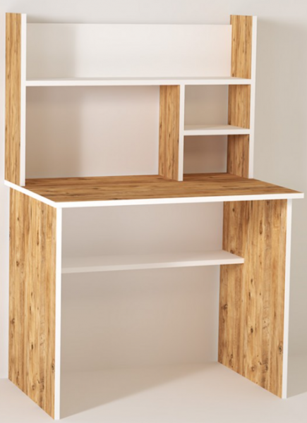 Kalender Dekor Decker 02 Çalışma Masası (Beyaz / Ceviz)