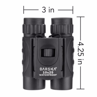Barska Black 10X25 WP Çatı Dürbün