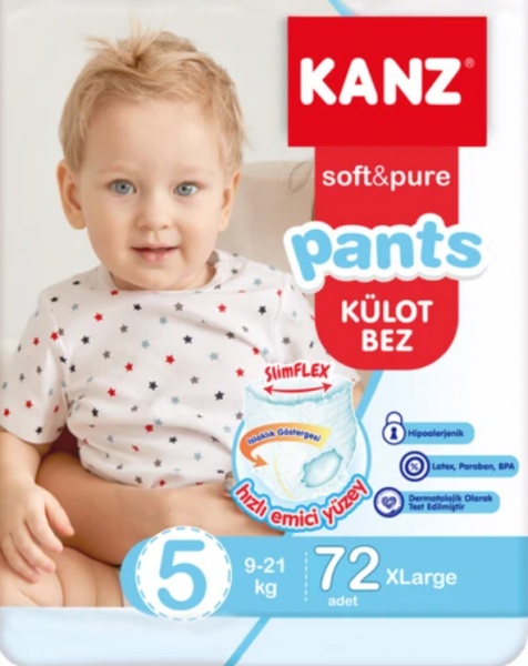 Kanz Soft&Pure Külot 5 Beden Bebek Bezi