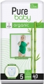 Pure Baby Organik Bambulu Külot 5 Beden 40 Adet Bebek Bezi