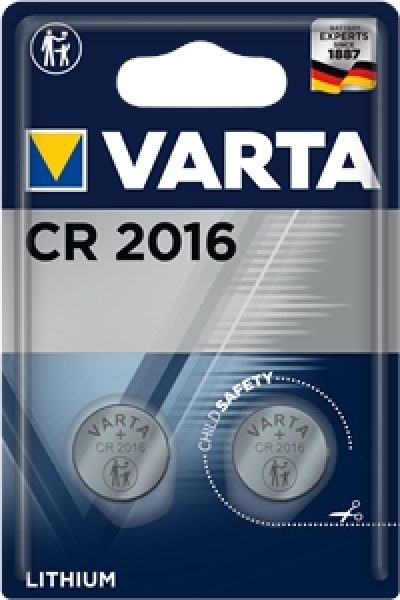 Varta CR2016 2'li Düğme Pil