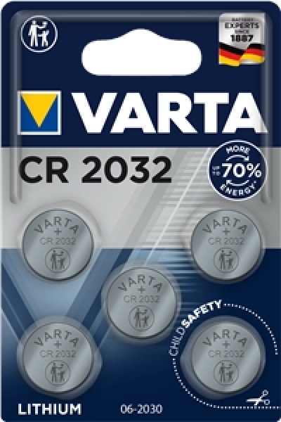 Varta CR2032 5'li Düğme Pil