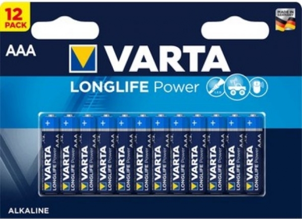 Varta Longlife Power AAA 12'li İnce Kalem Pil