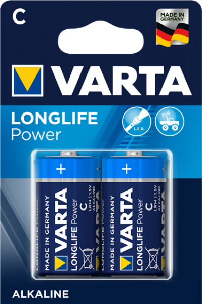 Varta Longlife Power C 2'li Orta Boy Pil