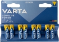 Varta Longlife Power AAA 8'li İnce Kalem Pil