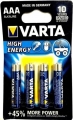 Varta High Energy AAA 4'lü resim