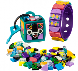 LEGO Dots 41945 Neon Tiger Bracelet Bag Tag