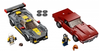 LEGO Speed Champions 76903 Chevrolet Corvette C8.R Race Car and 1969 Chevrolet Corvette