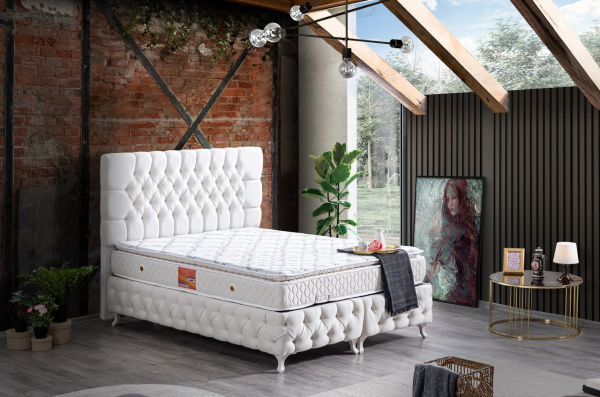 Setay Roma Real Pedli 100x200 Baza+Başlık+Yatak Seti