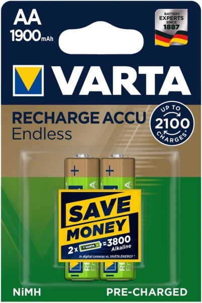 Varta Recharge Accu Endless AA 1900 mAh 2'li Kalem Pil
