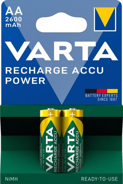 Varta Recharge Accu Power AA 2600 mAh 2'li Kalem Pil