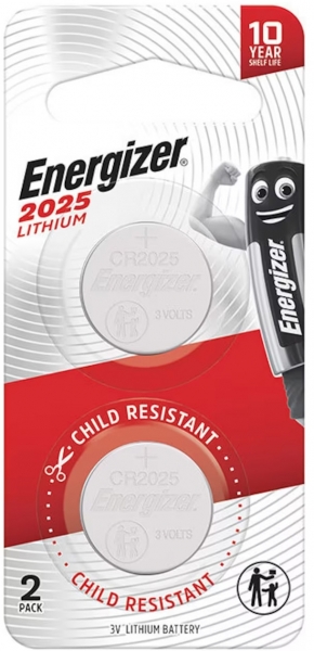 Energizer CR2025 2'li Düğme Pil