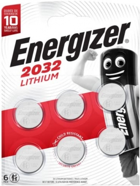 Energizer CR2032 6'lı Düğme Pil