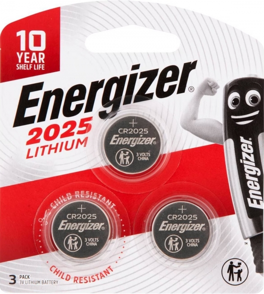 Energizer CR2025 3'lü Düğme Pil