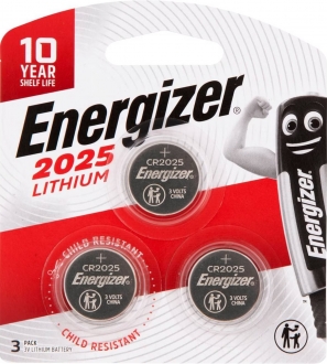 Energizer CR2025 3'lü Düğme Pil
