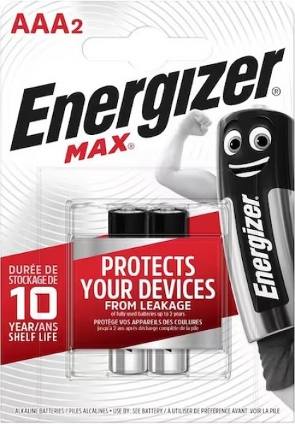 Energizer Max AAA 2'li İnce Kalem Pil