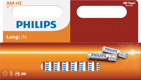 Philips LongLife AAA 12'li İnce Kalem Pil