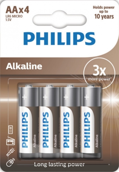 Philips Alkaline AA 4'lü Kalem Pil