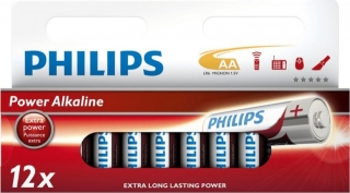 Philips Power Alkaline AA 12'li Kalem Pil