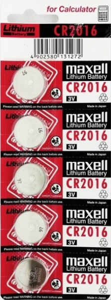Maxell CR2016 5'li Düğme Pil