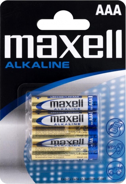 Maxell Alkaline LR 03 AAA Blister 4'lü İnce Kalem Pil